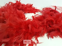 2 x pluimenboa rood 180 cm - afbeelding 3 van  3