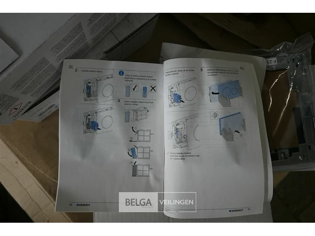 2 x porcher toilet + 3 x geberit toebehoren - afbeelding 9 van  9
