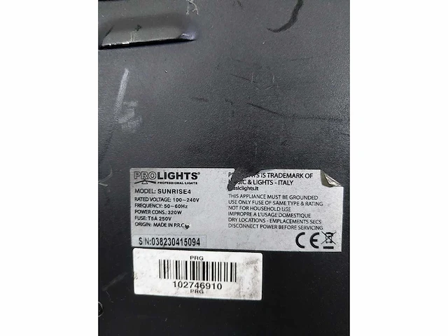 2 x prolights sunrise 4 led blinder (4x100w white cob led) - afbeelding 6 van  7