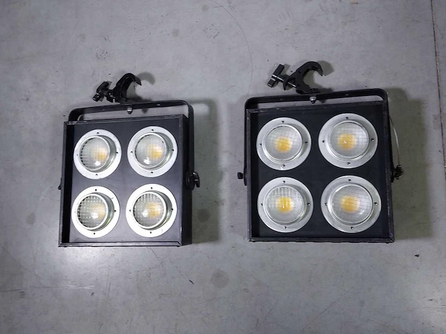 2 x prolights sunrise 4 led blinder (4x100w white cob led) - afbeelding 1 van  7