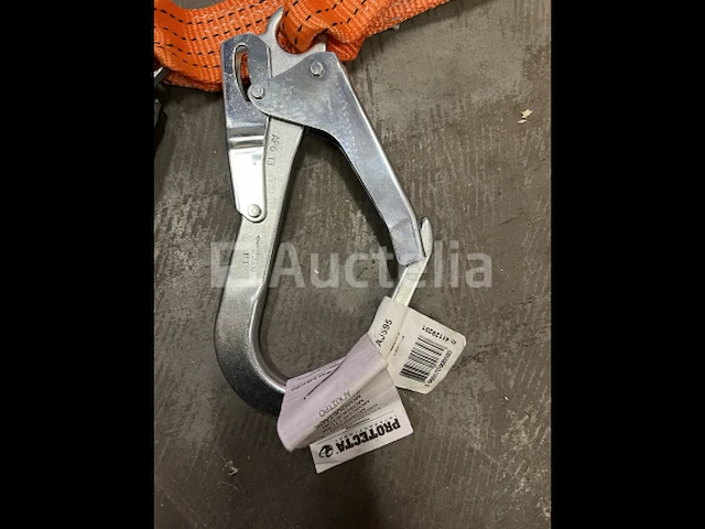 2 x protecta veiligheidslijn met 2 x aj595 stalen steigerhaken - afbeelding 1 van  3