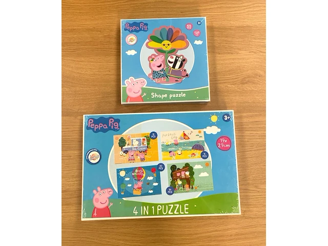 2 x puzzel - peppa pig - afbeelding 1 van  3