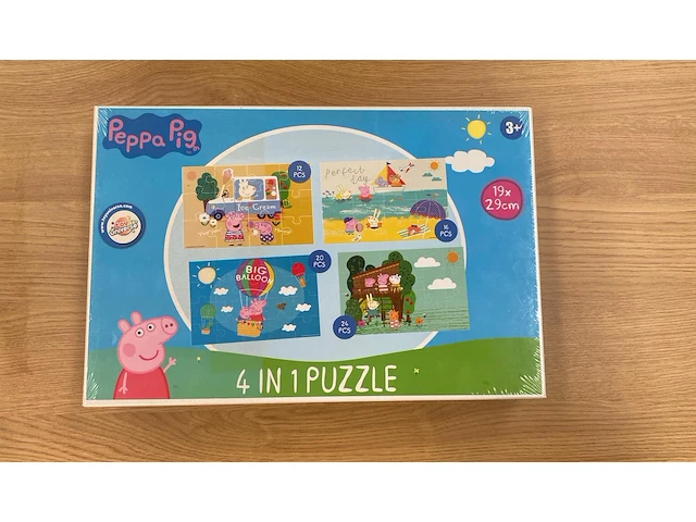 2 x puzzel - peppa pig - afbeelding 2 van  3