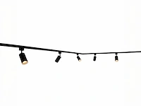 2 x railspot gu10 armatuur cilinder zand zwart draaibaar 10,2cm - afbeelding 6 van  7