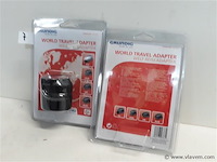 2 x reisstekker adaptor max 550w grundig