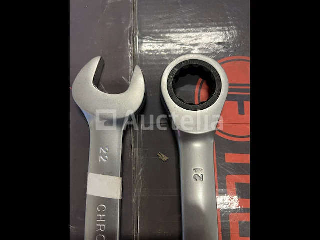 2 x ring ratel steeksleutel 21-22mm - afbeelding 2 van  3