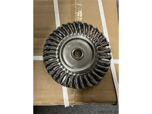 2 x ronde staalborstel 150 mm - afbeelding 1 van  2