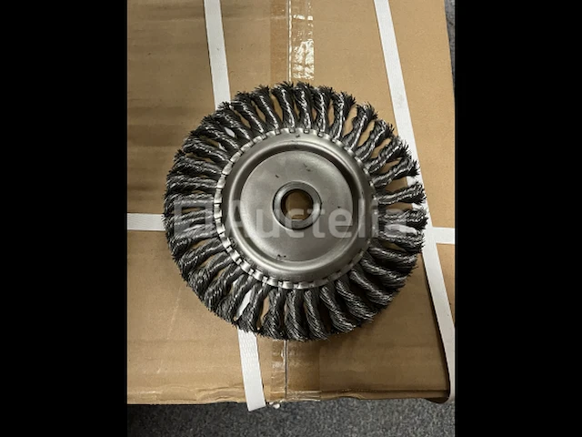 2 x ronde staalborstel 150mm - afbeelding 1 van  2