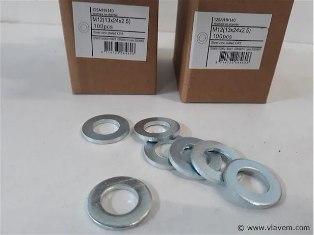 2 x rondellen verzinkt m 12 100 stuks - afbeelding 2 van  2