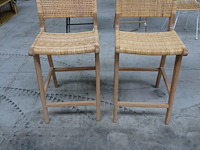 2 x rotan barstoel - afbeelding 1 van  4