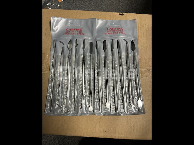 2 x rvs boetseer set - afbeelding 1 van  2