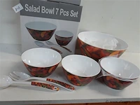 2 x saladekom in set 7 delig - afbeelding 2 van  2