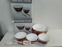 2 x saladekom in set 7 delig - afbeelding 1 van  3