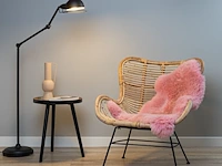 2 x schapenvacht - extra zacht - 50 x 90 cm. - roze - afbeelding 3 van  5