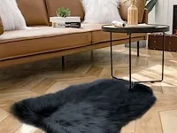 2 x schapenvacht xl antraciet - afbeelding 5 van  6