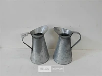 2 x schenkkan uit zinc 24 cm - afbeelding 2 van  3