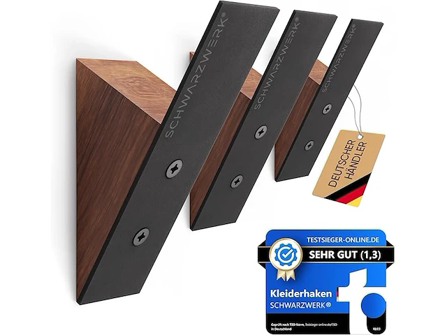 2 x schwarzwerk wandhaken - afbeelding 1 van  3