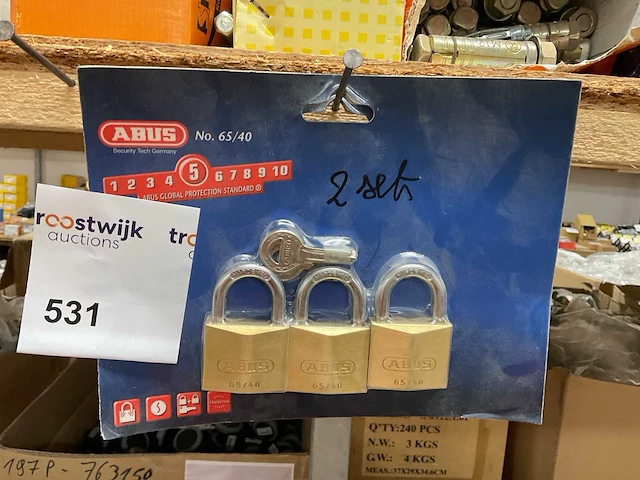 2 x sets hangslot - afbeelding 1 van  6