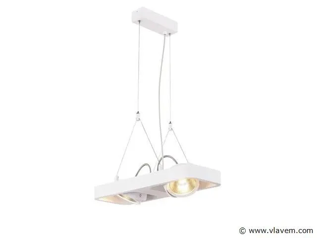 2 x slv lynah design pendelarmatuur wit - afbeelding 2 van  7