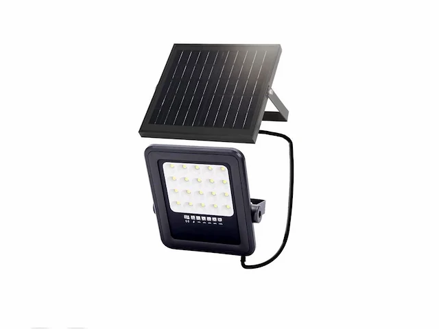 2 x solar 500 lumen led breedstraaler met afstandsbediening - afbeelding 1 van  6