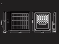 2 x solar 500 lumen led breedstraaler met afstandsbediening - afbeelding 6 van  6