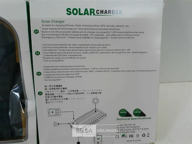 2 x solar batterijlader - afbeelding 3 van  3