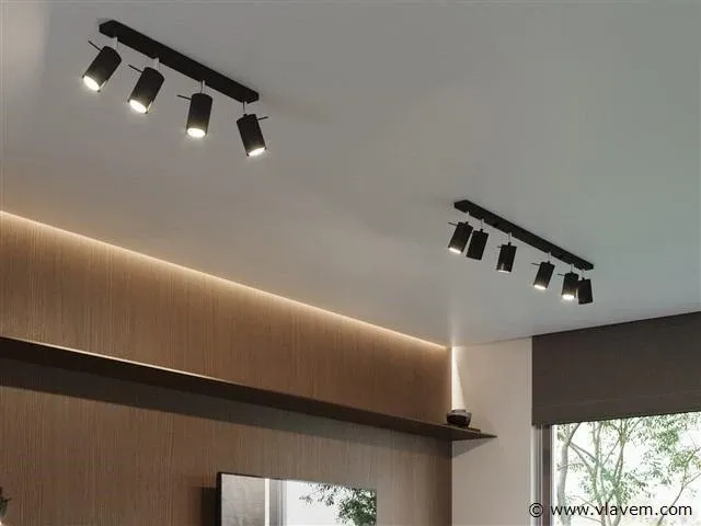2 x solo focus plafond 3.0 armatuur zwart - afbeelding 2 van  4