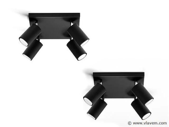 2 x solo focus quad armatuur zwart - afbeelding 3 van  5