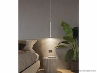 2 x solo tube slim design hanglamp wit - afbeelding 3 van  6