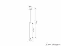2 x solo tube slim design hanglamp wit - afbeelding 6 van  6