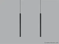 2 x solo tube slim design hanglamp zwart - afbeelding 2 van  7
