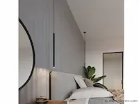 2 x solo tube slim design hanglamp zwart - afbeelding 4 van  7