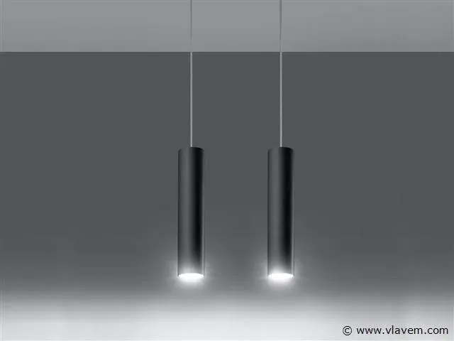 2 x solo yube design hanglamp zwart - afbeelding 1 van  4