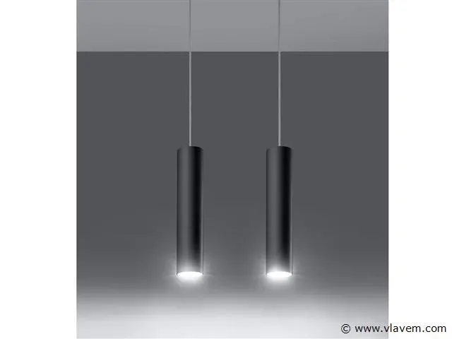 2 x solo yube design hanglamp zwart - afbeelding 2 van  4