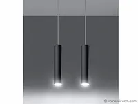 2 x solo yube design hanglamp zwart - afbeelding 2 van  4