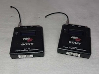 2 x sony dwt-b01 beltpack-zender (tv42-50 / 638-710 mhz)