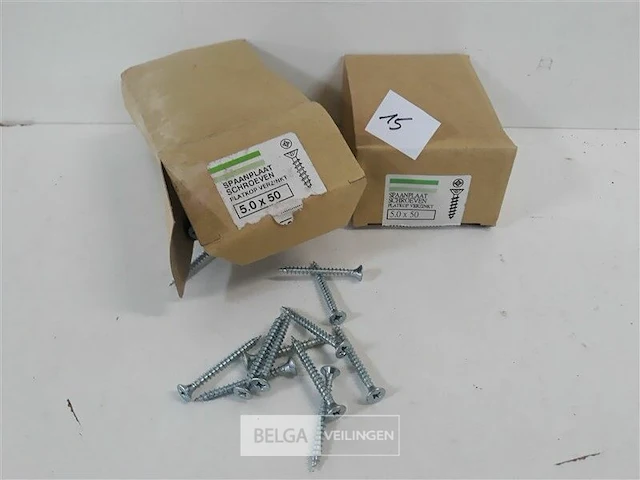 2 x spaanplaatvijzen 5 x 50 mm 200 stuks - afbeelding 1 van  3