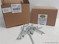 2 x spaanplaatvijzen 5 x 60 200 stuks kruiskop pz 2 - afbeelding 2 van  2