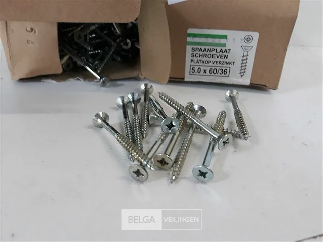 2 x spaanplaatvijzen 5 x 60 mm 200 stuks - afbeelding 3 van  3