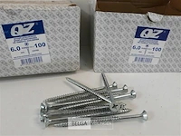 2 x spaanplaatvijzen 6 x 100 mm 200 stuks - afbeelding 3 van  3