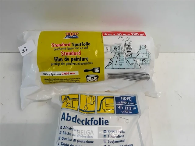 2 x spatfolie 1 x rol 4 x 50 m + 1 x 4 x 12,5 m - afbeelding 3 van  3