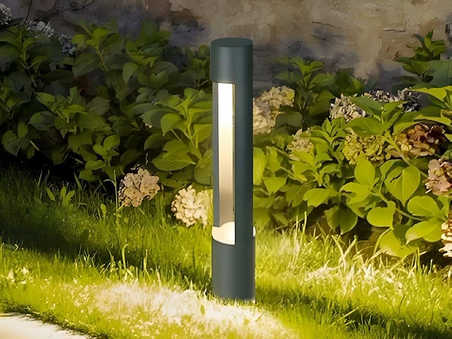2 x staande tuinlamp 60cm gu10 fitting zwart waterdicht - afbeelding 2 van  5