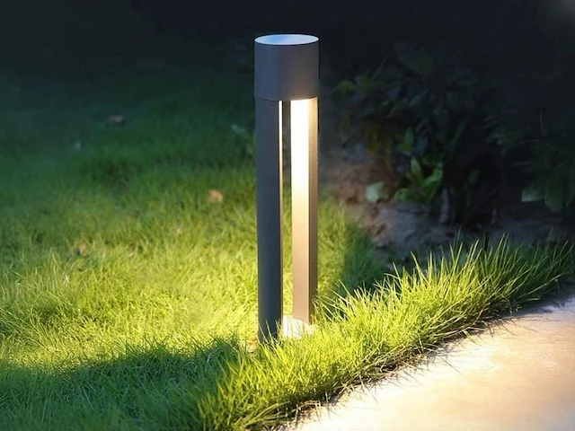 2 x staande tuinlamp 60cm gu10 fitting zwart waterdicht - afbeelding 3 van  5