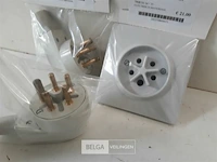 2 x stekker + 1 x stopkontact 380v/16a 5p - afbeelding 3 van  3