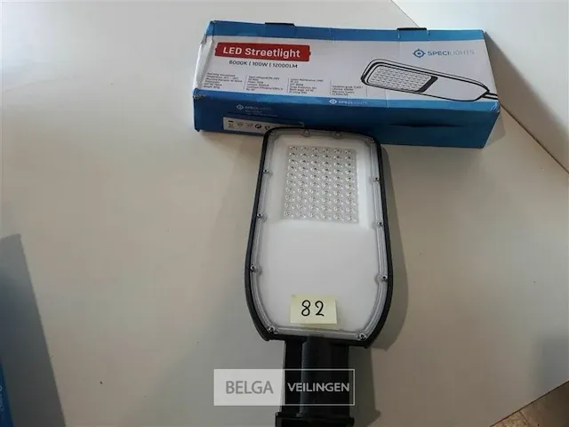 2 x straatlamp led 100w 12000lm koud wit 449x183x75 mm - afbeelding 1 van  3