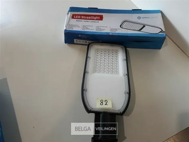 2 x straatlamp led 100w 12000lm koud wit 449x183x75 mm - afbeelding 2 van  3