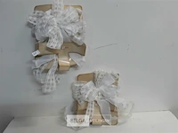 2 x strik wit 30 cm staart 1m - afbeelding 1 van  3