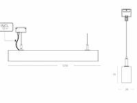 2 x sub 125 design pendel armatuur zwart - afbeelding 8 van  9
