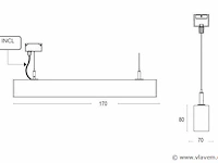 2 x sub 170 led design pendel armatuur zwart - afbeelding 3 van  11