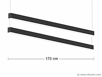 2 x sub 170 led design pendel armatuur zwart - afbeelding 1 van  11